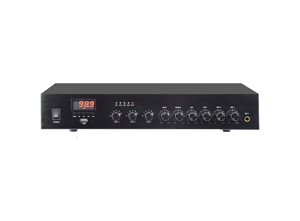 Glemm   Amplificador Audio 100V 110W FM/USB/MP3 3 Zonas